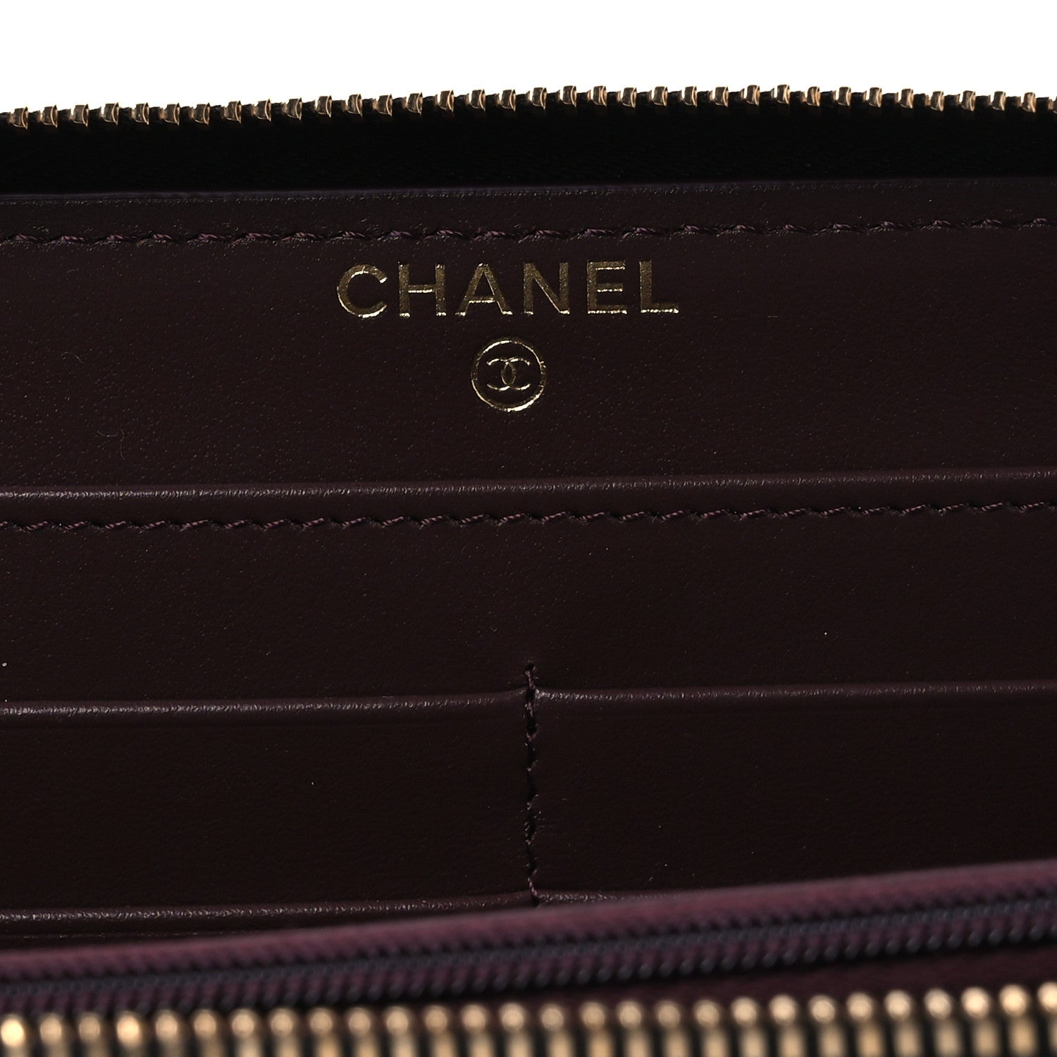 Chanel Caviar Quilted Large Gusset Zip Around Wallet Black 6 of 11
