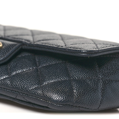 Chanel Caviar Quilted Glasses Case With Chain Black 11 of 11