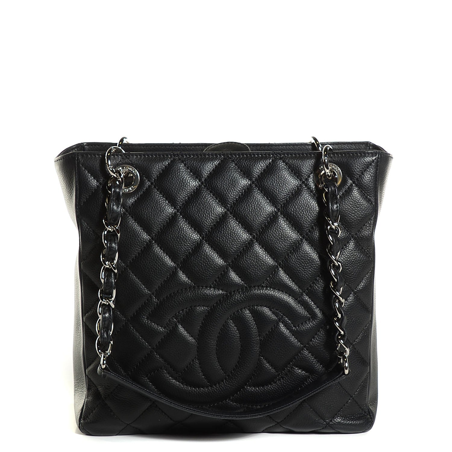 Chanel Caviar Quilted Petit Shopping Tote PST Black 1 of 7