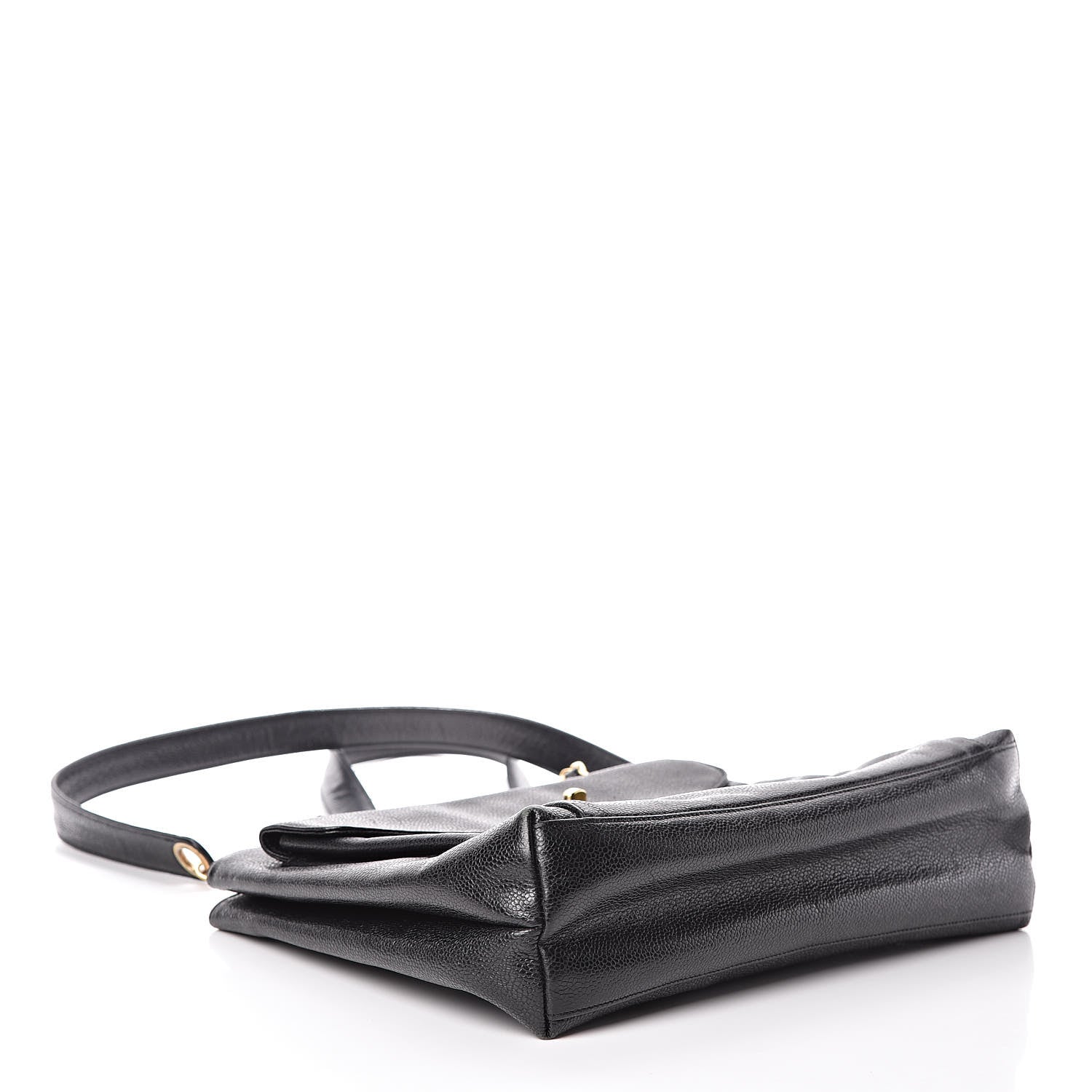 Chanel Caviar Flap Shoulder Bag Black 4 of 10
