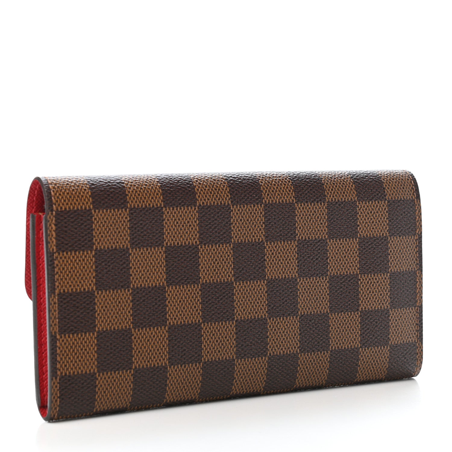 Louis Vuitton Damier Ebene Emilie Wallet Red 2 of 4