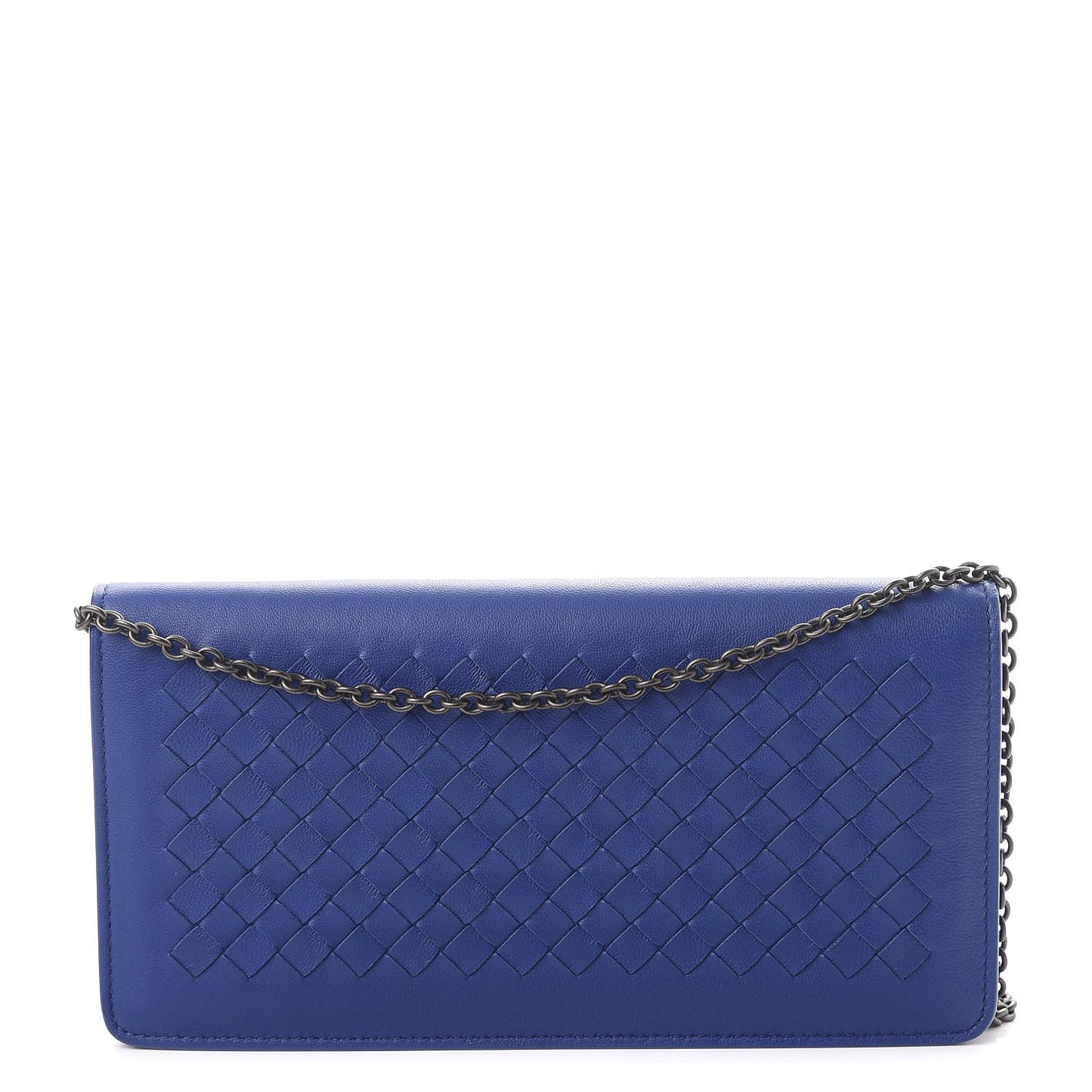 Nappa Intrecciato Continental Wallet on Chain Cobalt