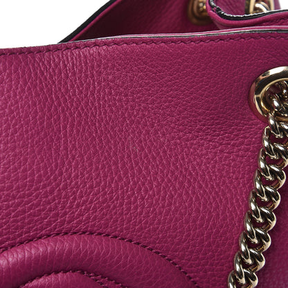 Gucci Cellarius Calfskin Medium Soho Chain Shoulder Bag Bright Bouganville 14 of 14