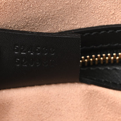 Gucci Suede Patent GG Web Medium Ophidia Top Handle Dome Bag Black 6 of 8