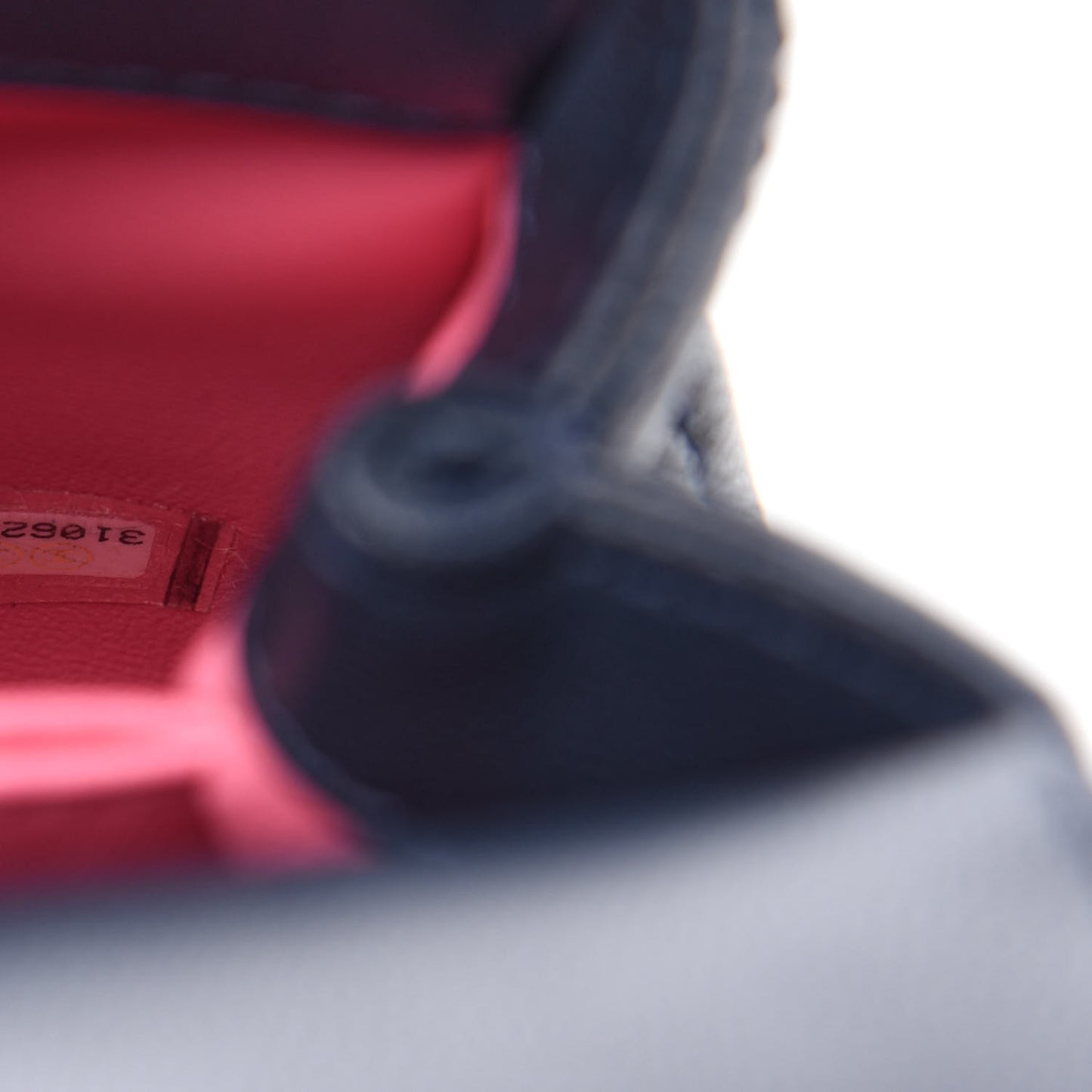 Goatskin Quilted Extra Mini Rainbow Coco Handle Flap Navy Blue