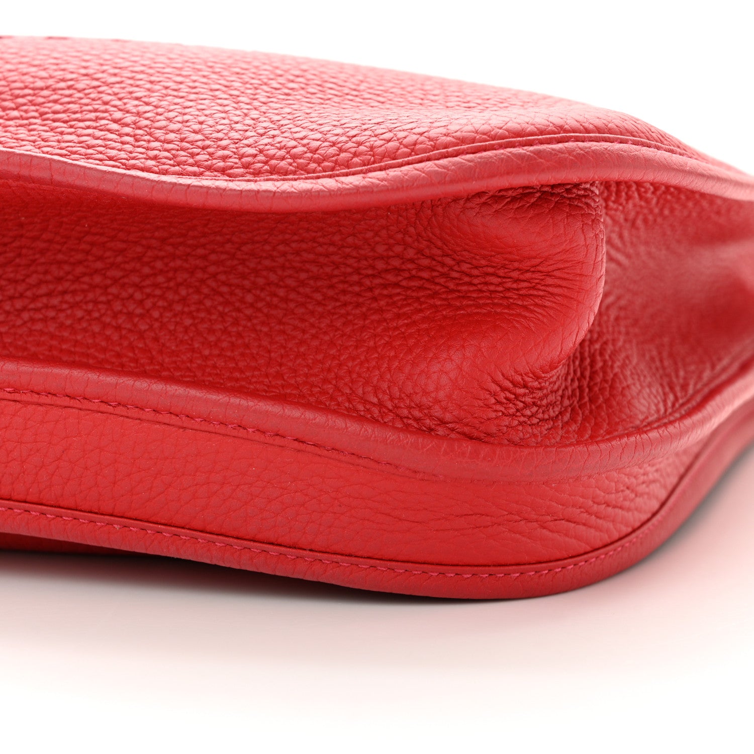 Hermes Taurillon Clemence Evelyne III GM Rouge Casaque 9 of 9