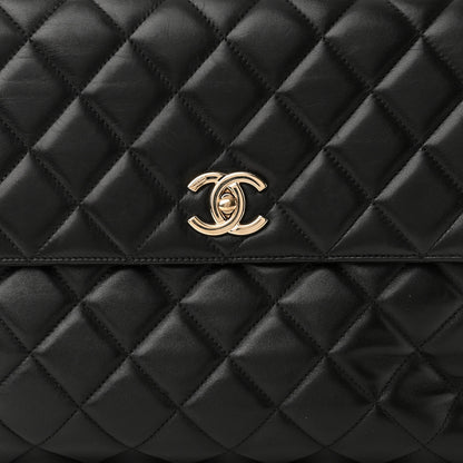 Chanel Lambskin Quilted Large Trendy CC Dual Handle Flap Bag Black 8 of 10