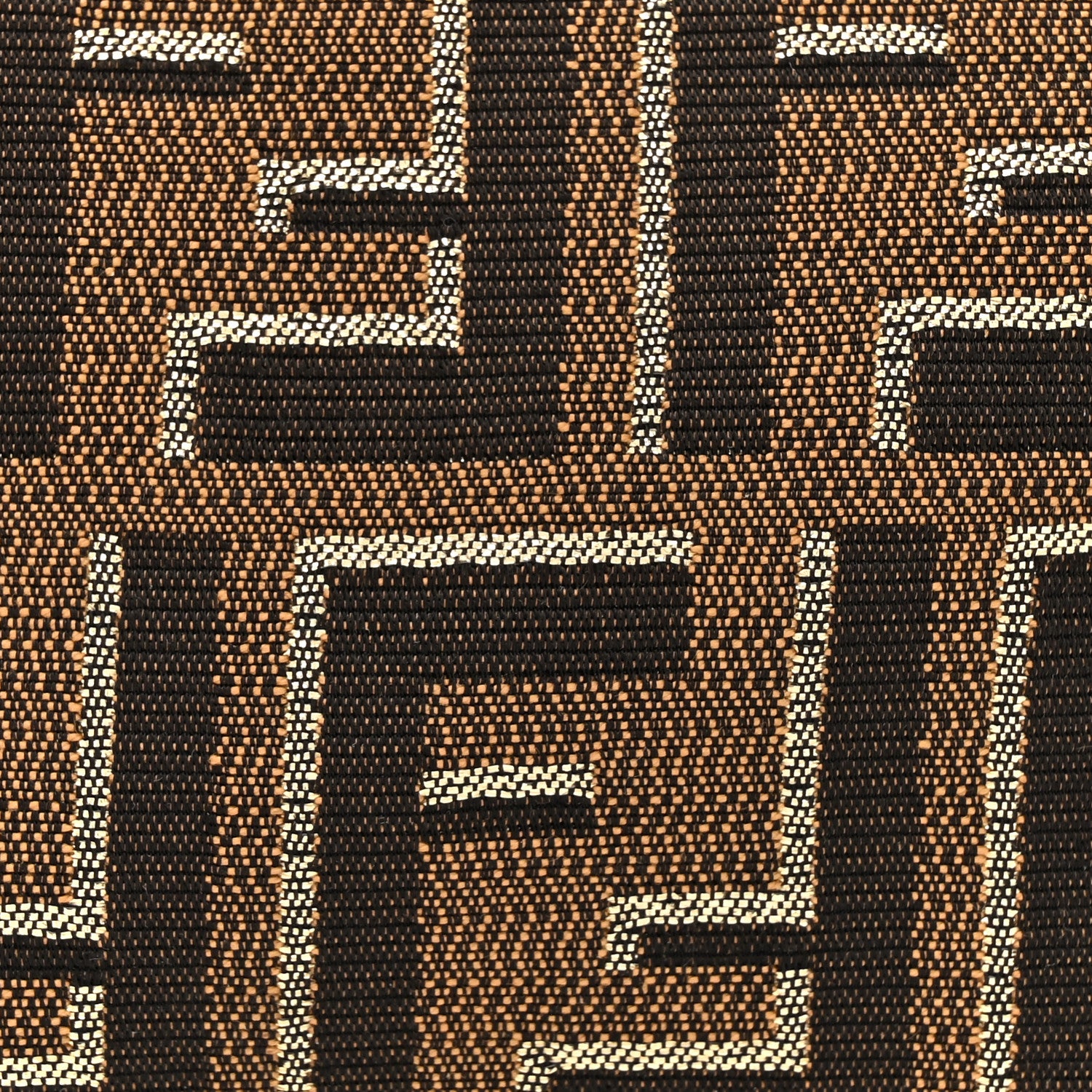 Fendi Zucca Vitello Elite Mini Pouch Crossbody Tobacco Gold 8 of 12