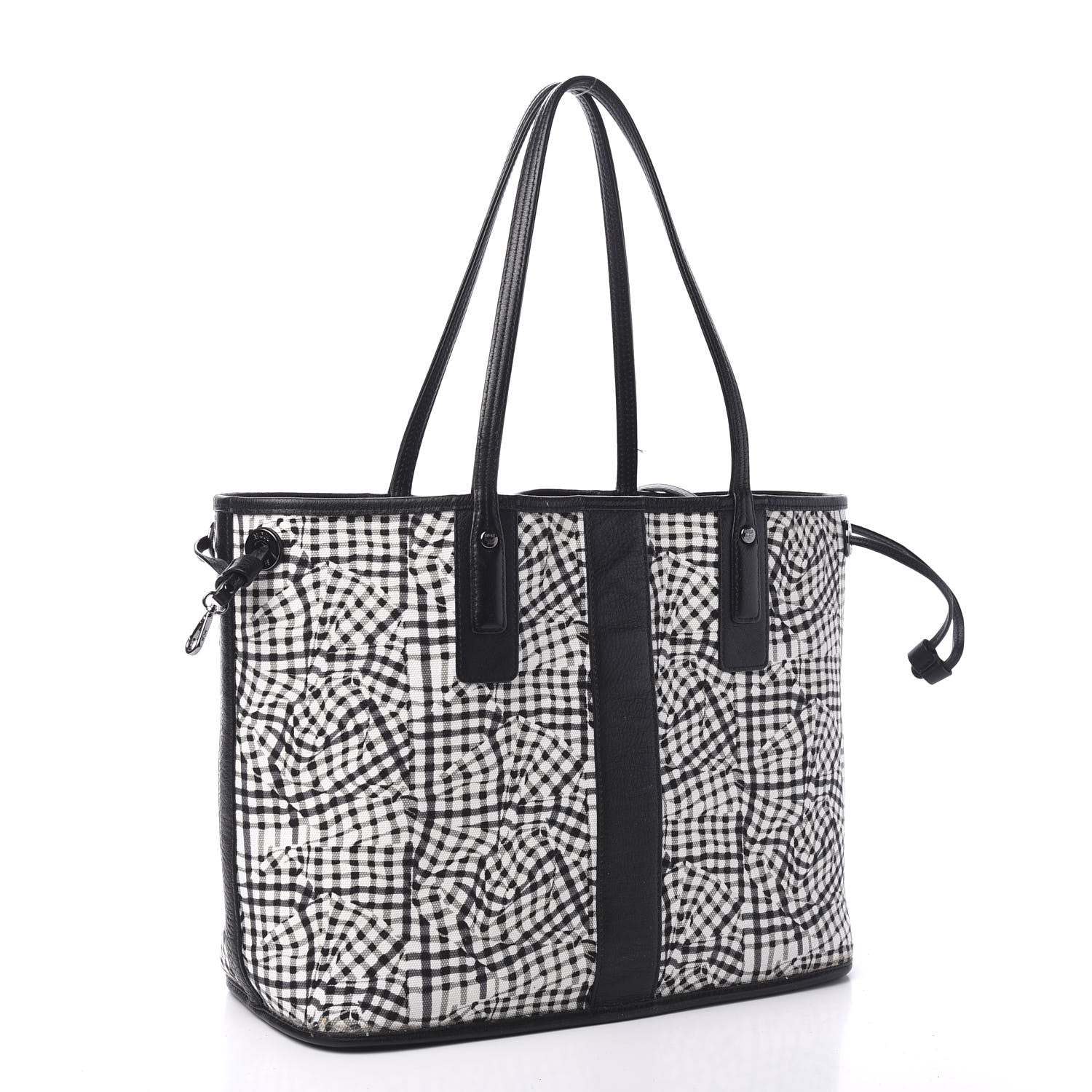 MCM Visetos Medium Liz Reversible Shopper Tote Black 6 of 18