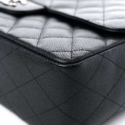 Chanel Caviar Quilted Jumbo Single Flap Black 9 of 14