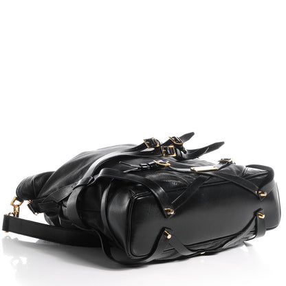 Burberry Soft Lambskin Bridle Calfskin Medium Gosford Hobo Black 4 of 9