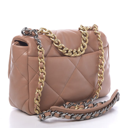 Chanel Lambskin Quilted Medium 19 Flap Brown 3 of 11