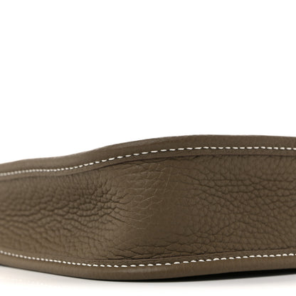 Hermes Taurillon Clemence Amazone Evelyne TPM Etoupe Bleu Indigo 9 of 11