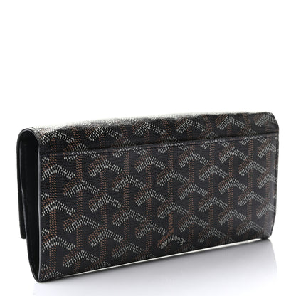 Goyard Goyardine Varenne Long Wallet Black 3 of 7