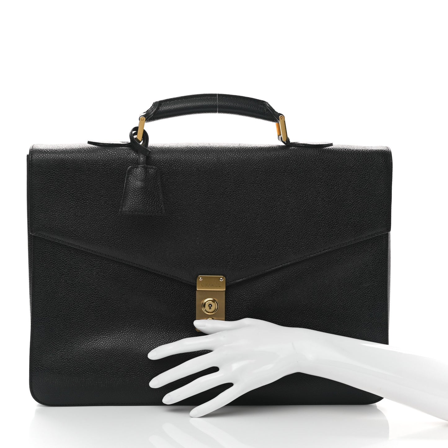 Caviar Briefcase Laptop Bag Black