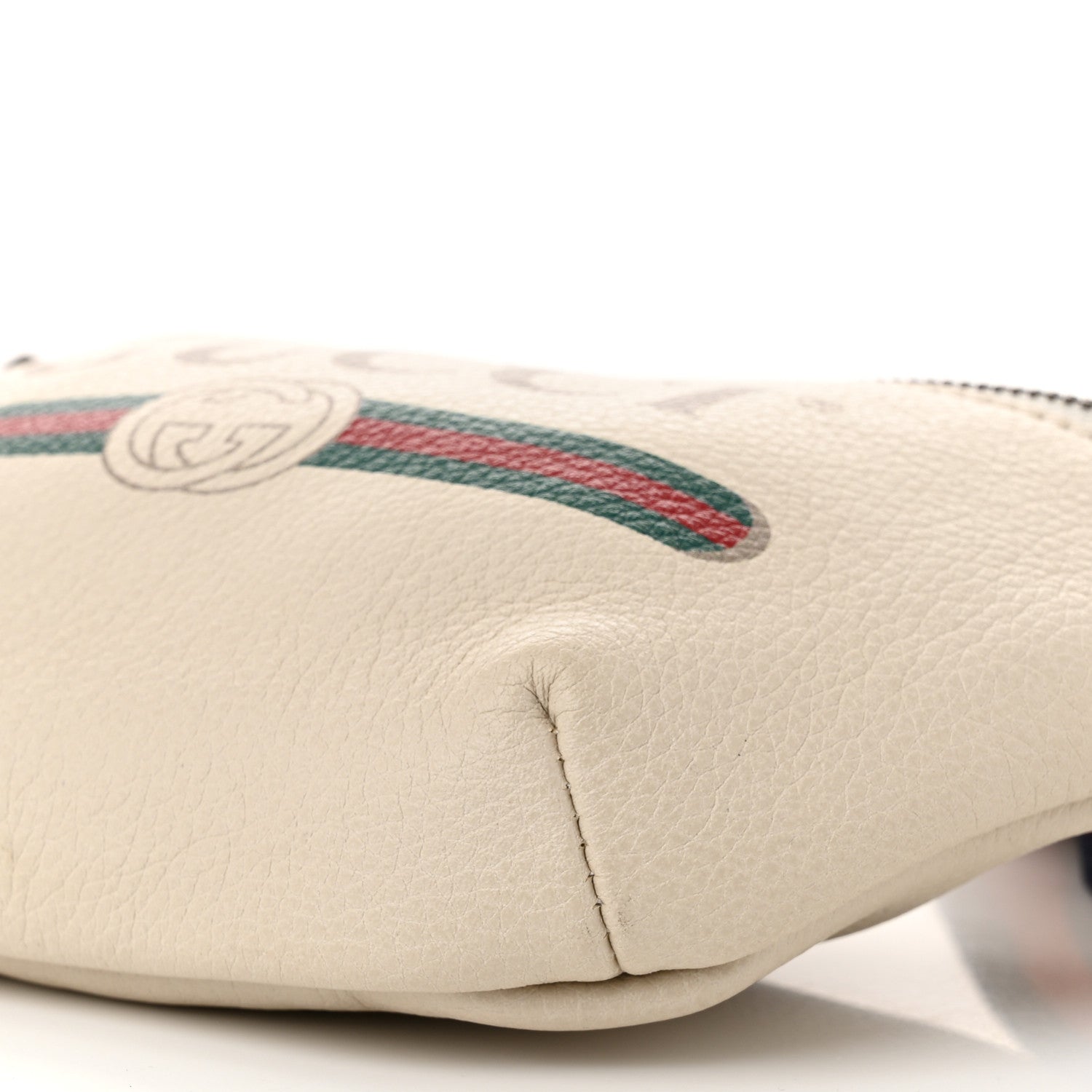 Gucci Grained Calfskin Small Logo Belt Bag White 10 of 10