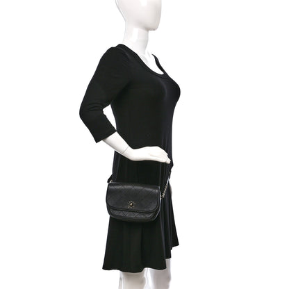 Chanel Calfskin Stitched Coco Curve Waist Bag Black 2 of 9