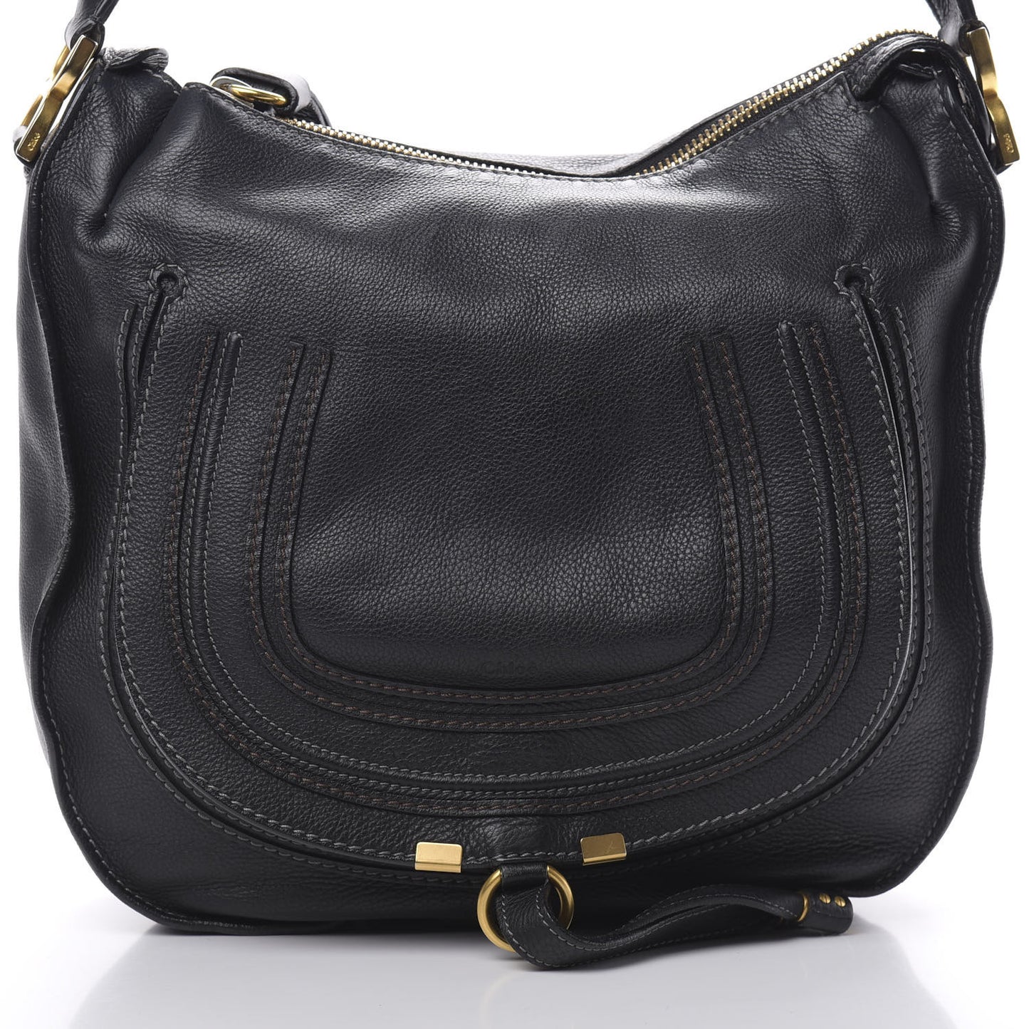 Calfskin Medium Marcie Hobo Black
