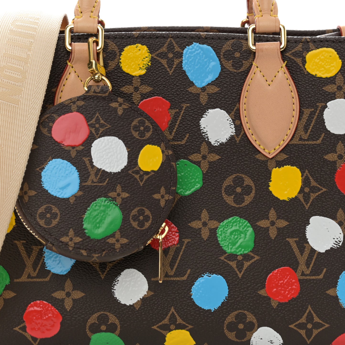 LV X YK Monogram Dots Onthego PM Multicolor
