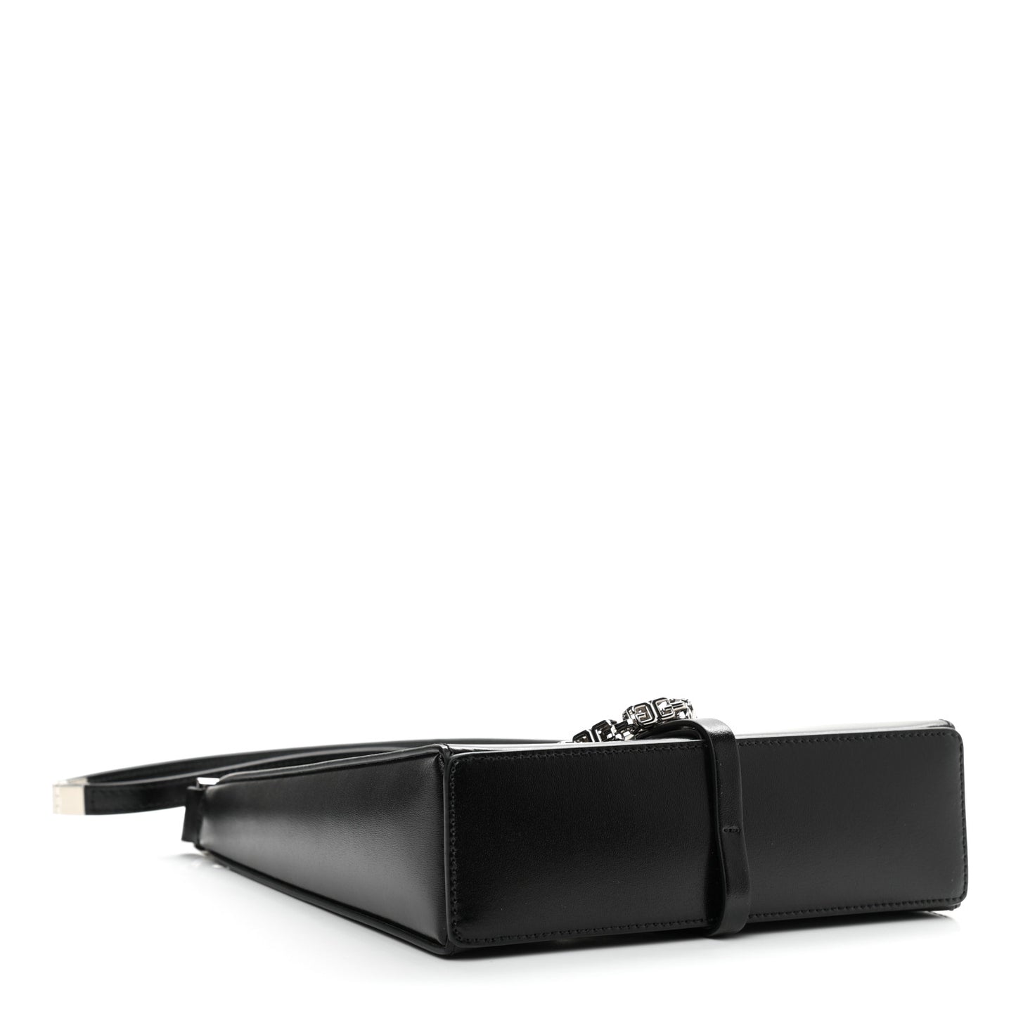 Box Calfskin Mini Cut Out Shoulder Bag Black