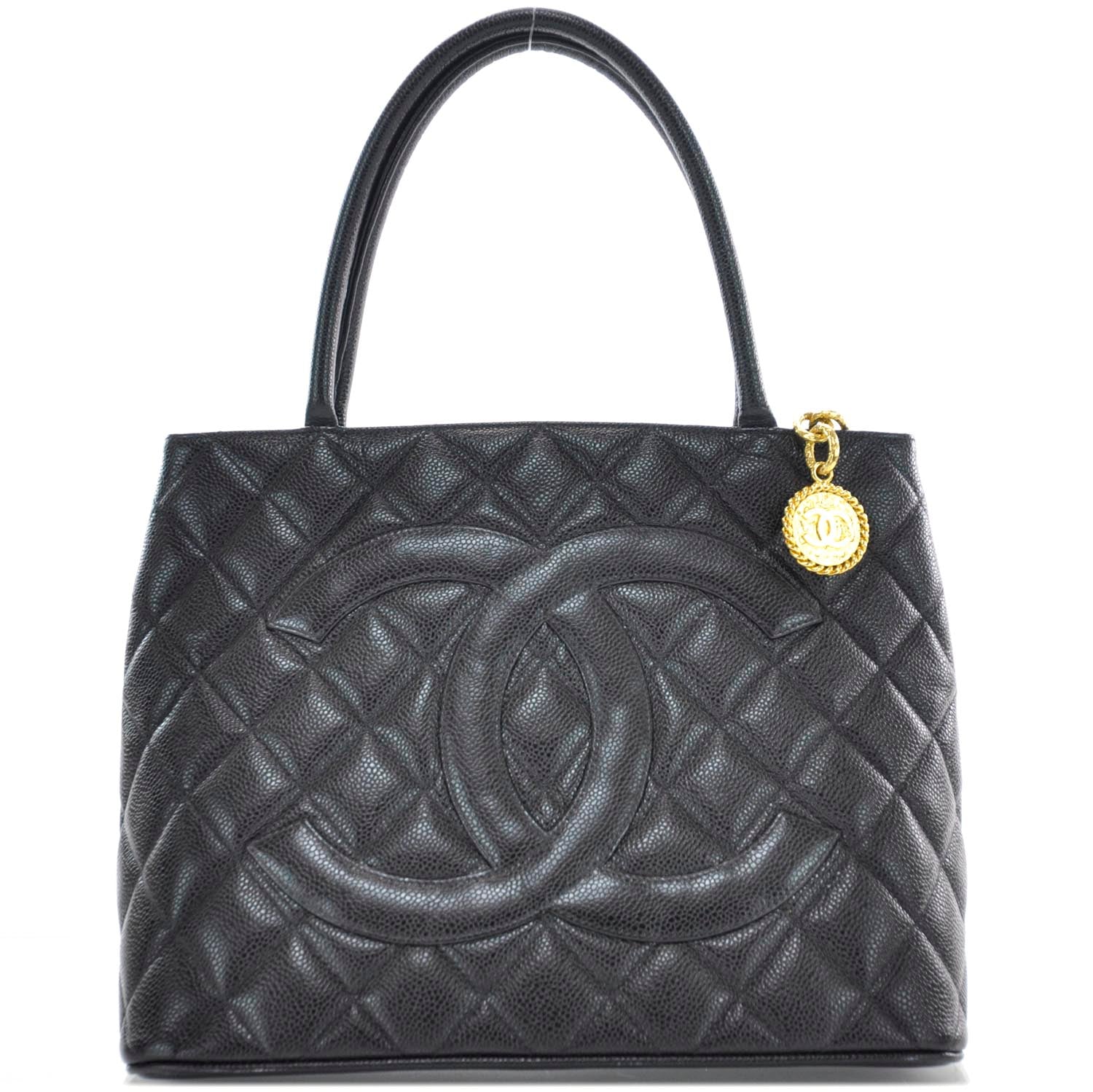 Chanel Caviar Quilted Medallion Tote Black 1 of 10