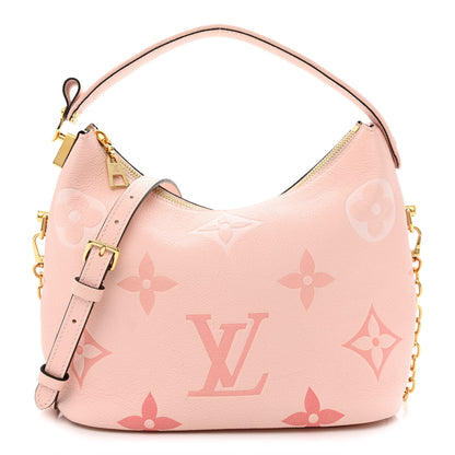Louis Vuitton Empreinte Monogram Giant By The Pool Marshmallow Hobo PM Bouton De Rose 1 of 10