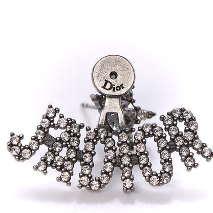 Christian Dior Palladium Crystal J'adior Earrings 4 of 5
