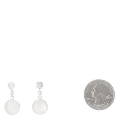 Tiffany Sterling Silver Round Drop Earrings 2 of 5