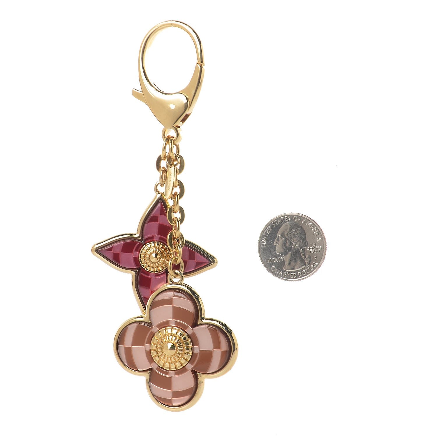 Louis Vuitton Metal Resin Mosaique Bag Charm Rouge Fauviste 2 of 4