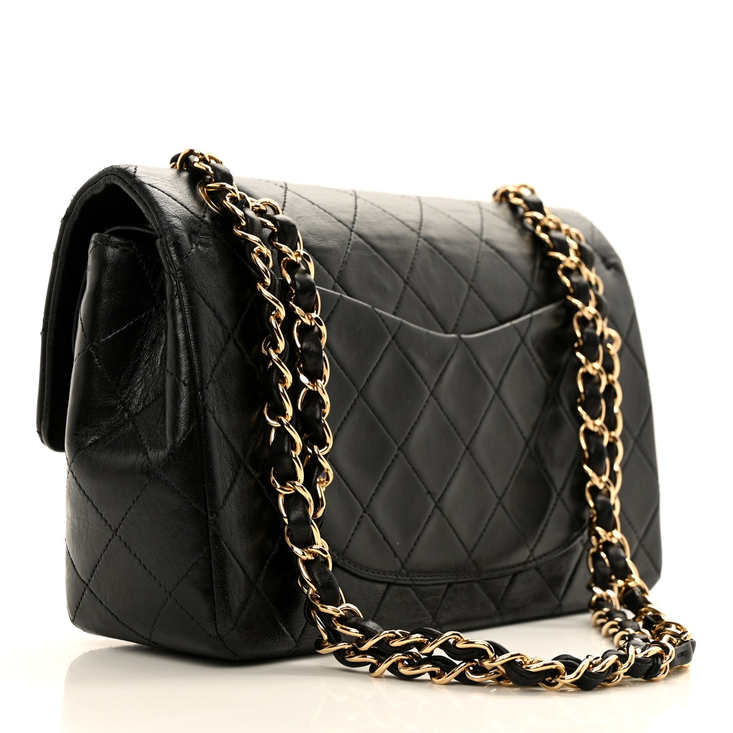 Chanel Lambskin Quilted Small Double Flap Black 2 of 13