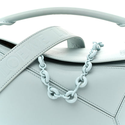 Loewe Grained Calfskin Small Puzzle Bag Aquamarine 8 of 17