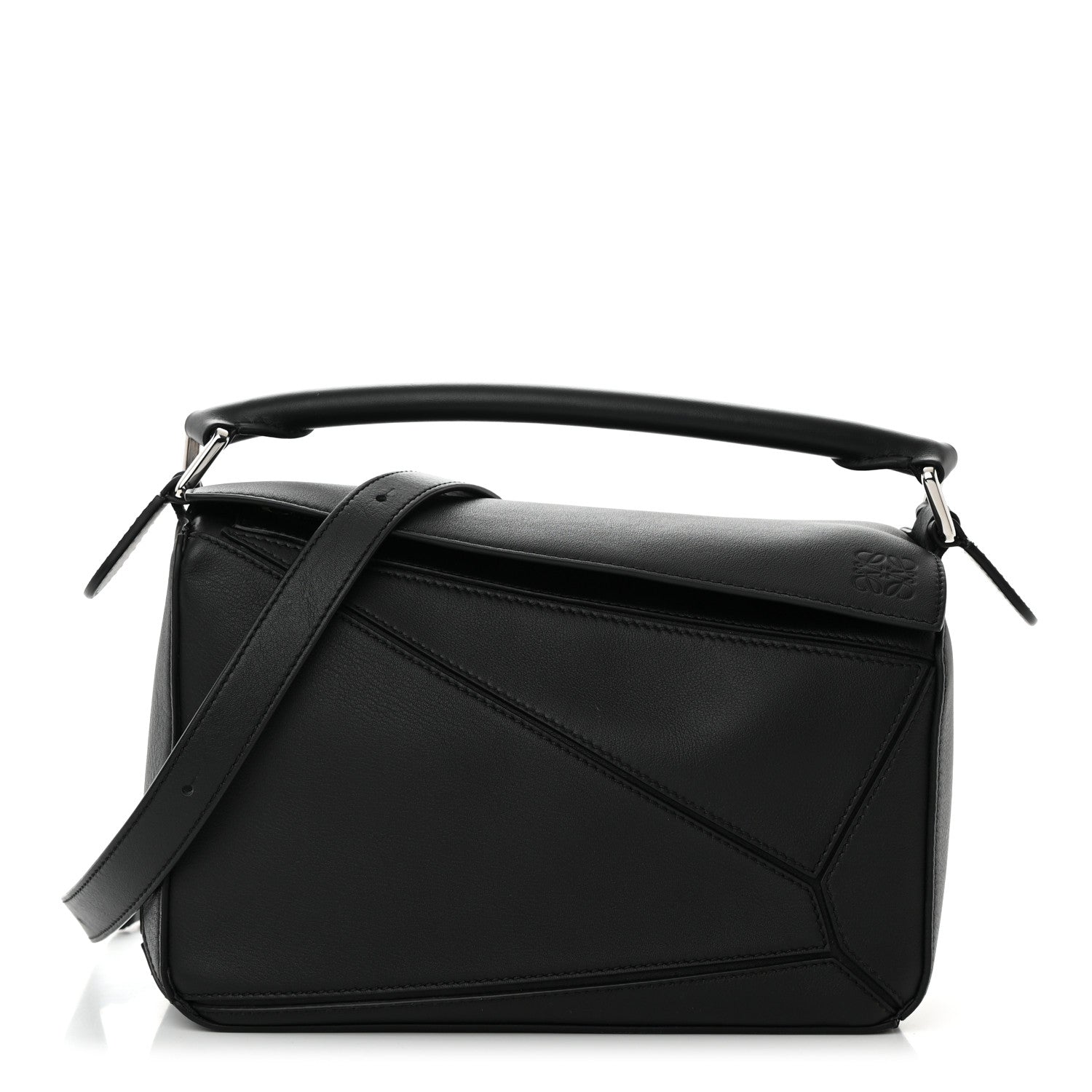 Loewe Calfskin Small Puzzle Bag Black 1 of 14