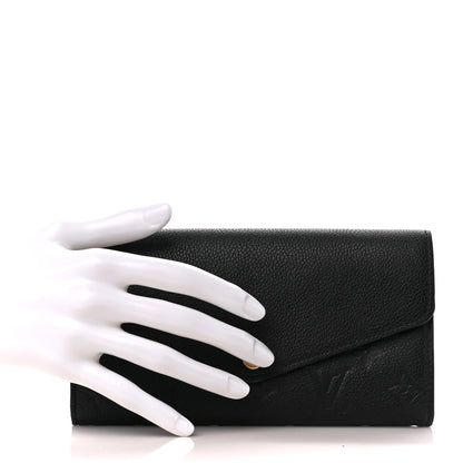 Louis Vuitton Empreinte Sarah Wallet NM Black 2 of 11