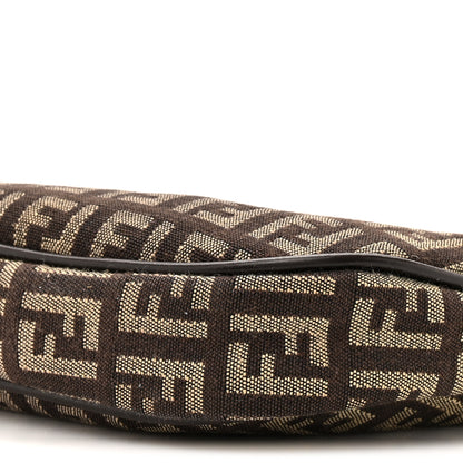 Fendi Zucchino Pochette Dark Brown 9 of 10