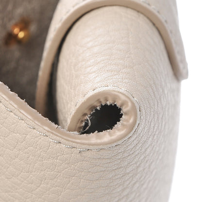 Celine Crisped Calfskin Mini Tie Knot Tote Chalk 8 of 13
