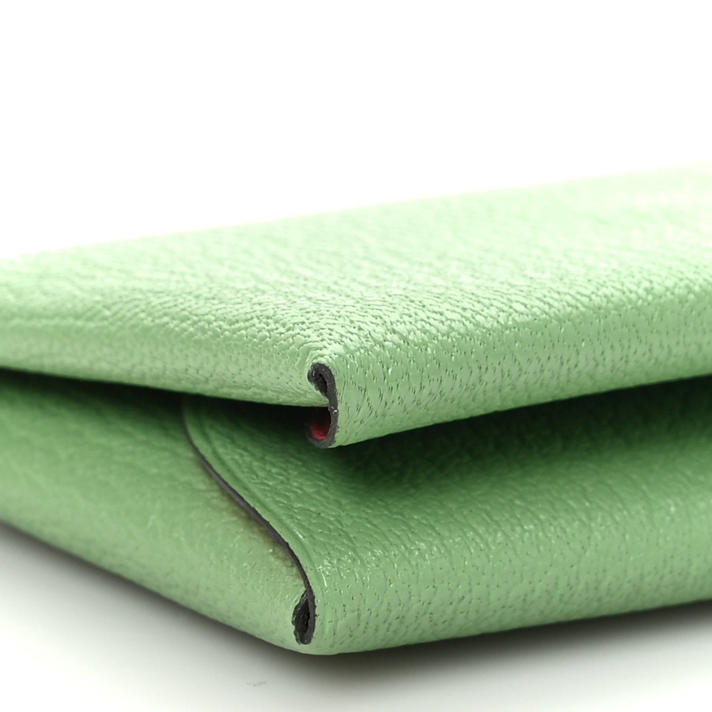 Chevre Mysore Verso Calvi Duo Card Case Vert Criquet