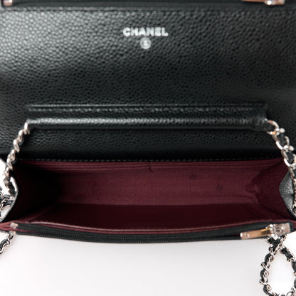 Chanel Caviar Quilted Wallet on Chain WOC Black 5 of 11