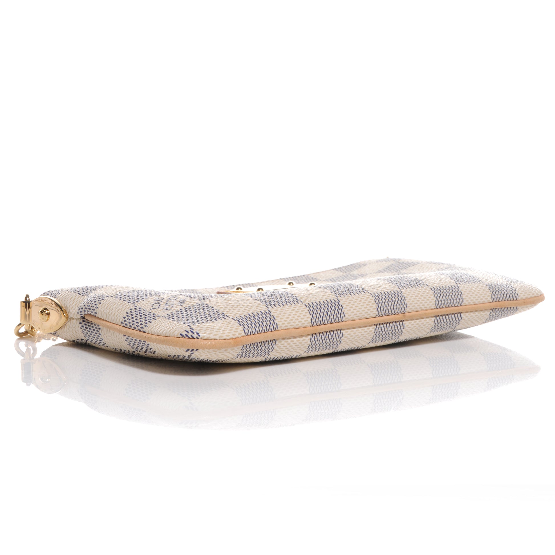 Louis Vuitton Damier Azur Pochette Milla MM 4 of 9