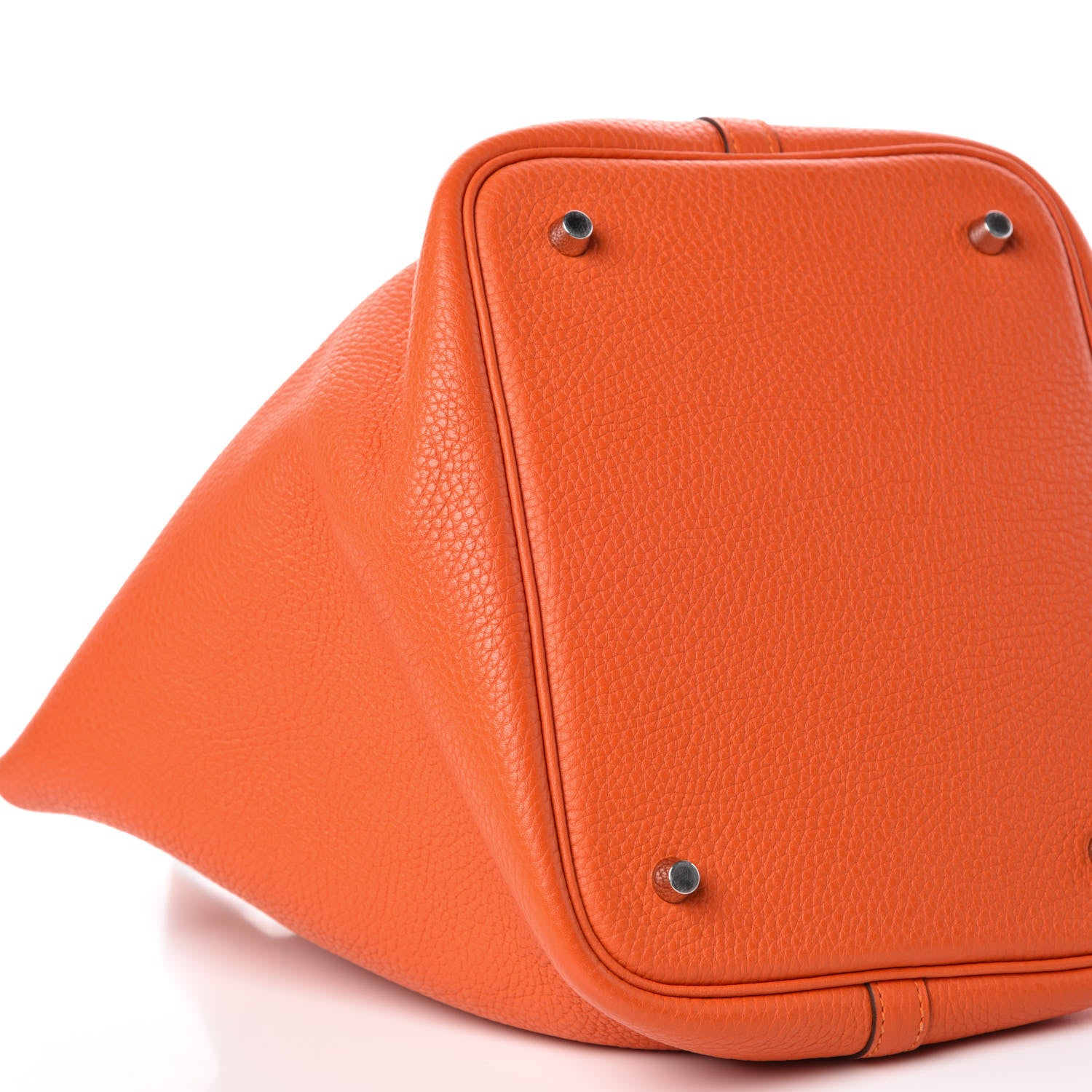Hermes Taurillon Clemence Picotin Lock 22 MM Orange 8 of 13