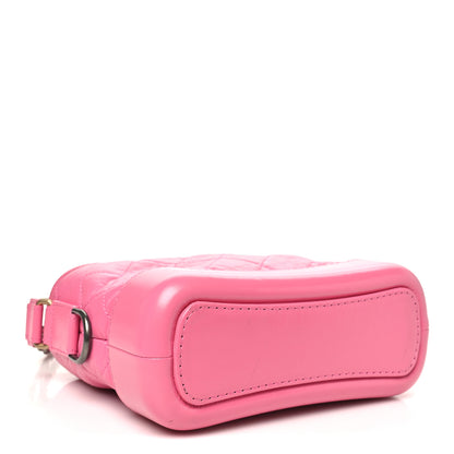 Chanel Aged Calfskin Quilted Small Gabrielle Hobo Pink 4 of 10