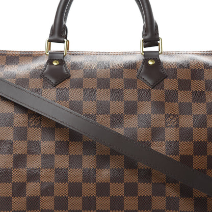 Louis Vuitton Damier Ebene Speedy Bandouliere 35 10 of 14