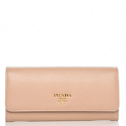 Prada Saffiano Colour Continental Flap Wallet Cammeo Orchidea 1 of 7
