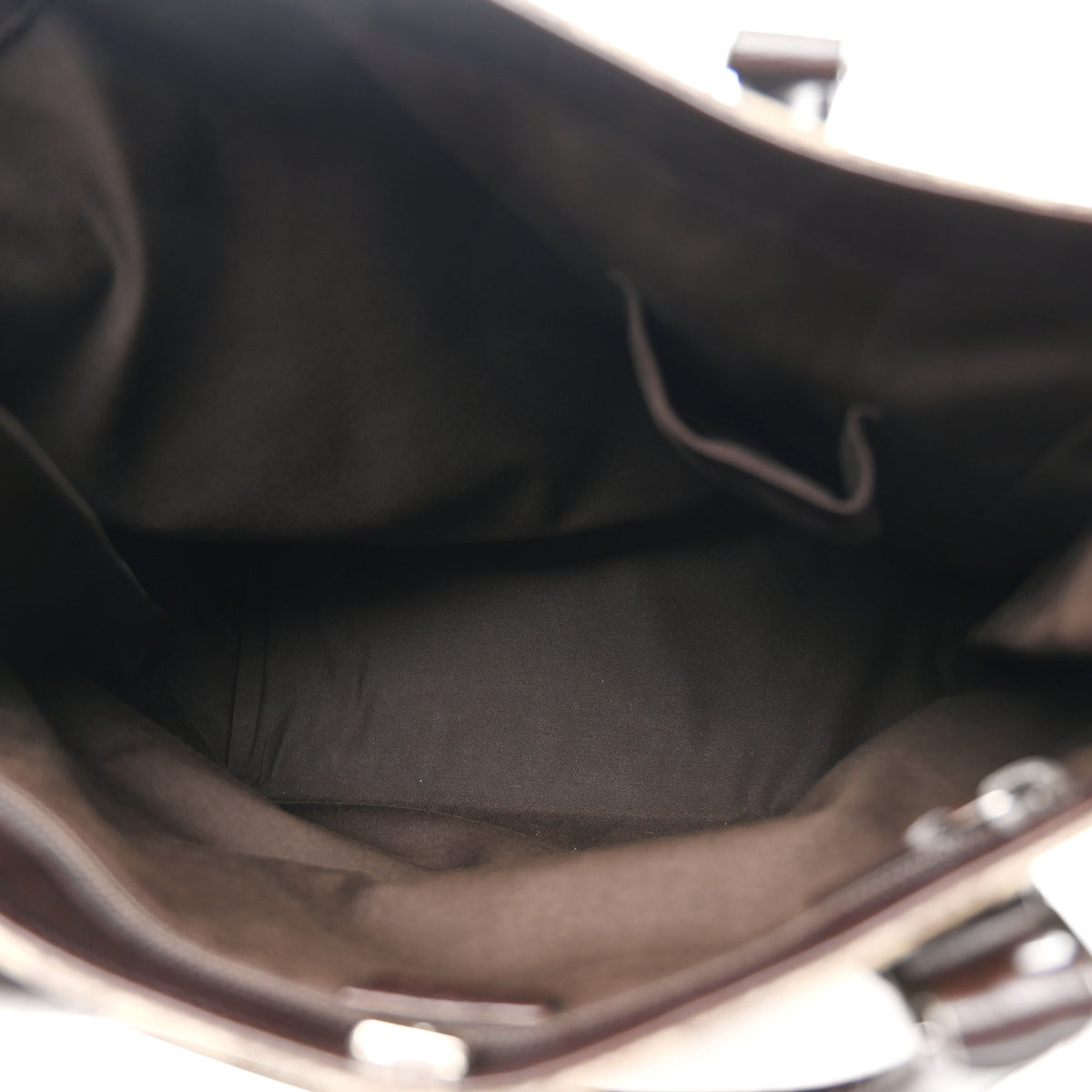 GG Plus Monogram Small Vertical Tote Dark Brown