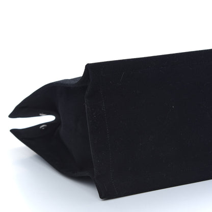 Saint Laurent Linen Calfskin Rive Gauche North South Tote Black 7 of 8