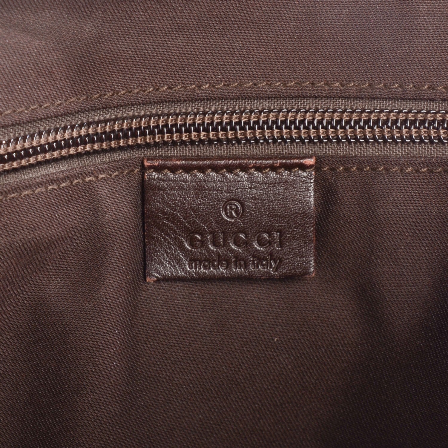 Gucci Monogram Medium Double Buckle Flap Messenger Bag Beige Dark Brown 9 of 11