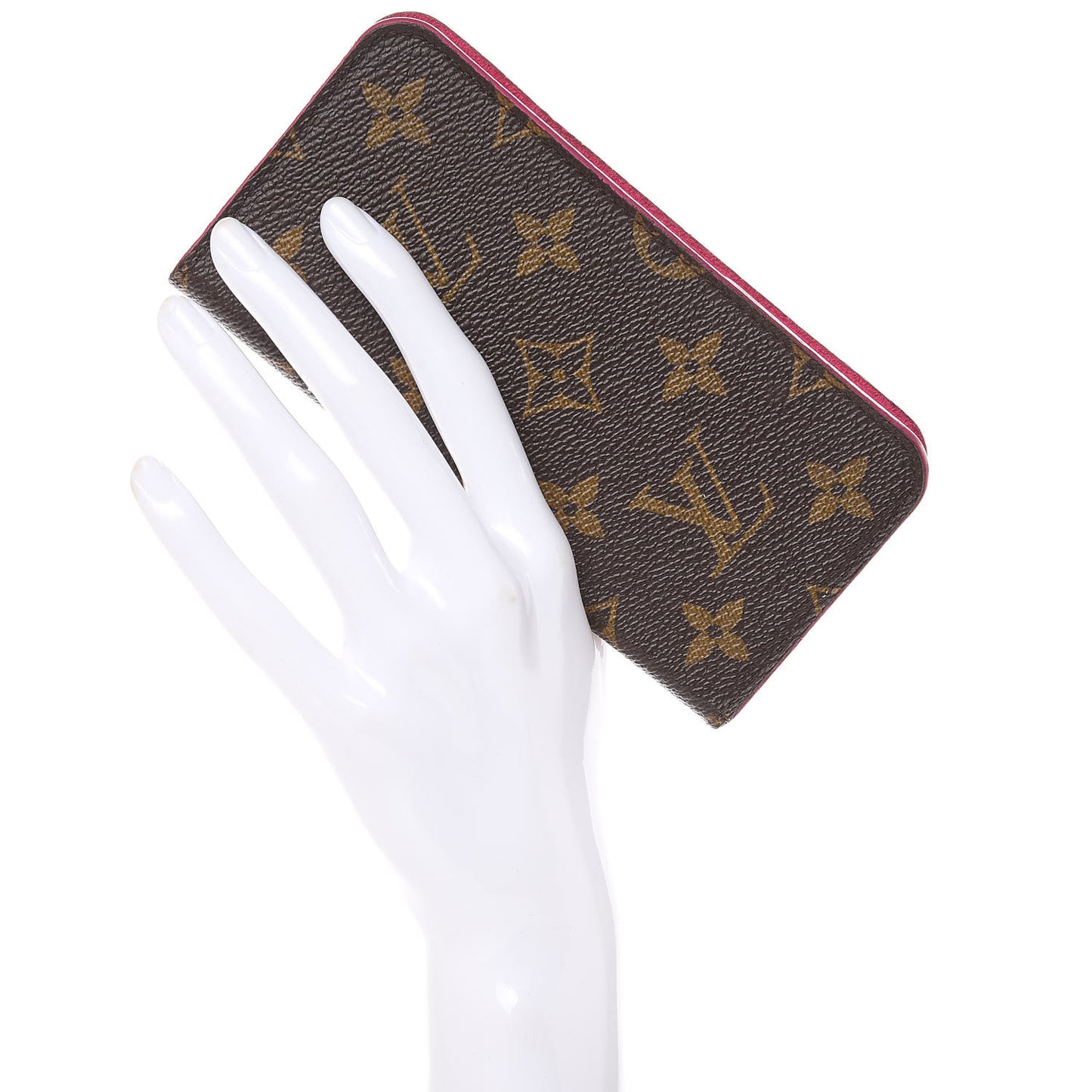 Monogram iPhone X Folio Case Rose Pop