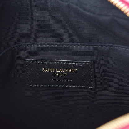Saint Laurent Calfskin Matelasse Monogram Lou Camera Bag Bright Pink 5 of 8