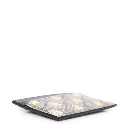 Gucci GG Supreme Monogram Bees Card Holder Black 3 of 6