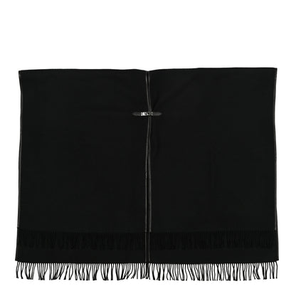 Hermes Cashmere Lambskin Kelly Poncho Black 1 of 4