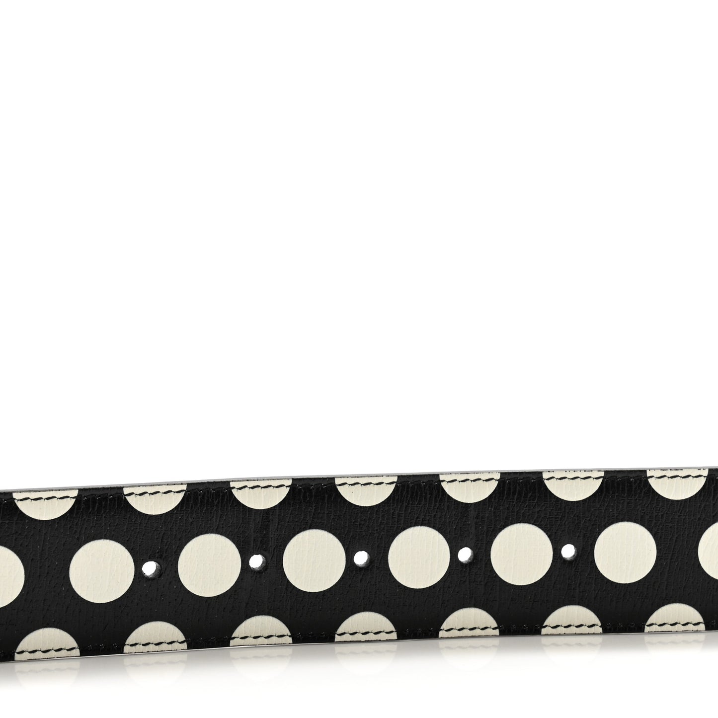 Textured Dollar Calfskin Criss-Cross Double G Memorable Buckle 40mm Belt 85 34 Black